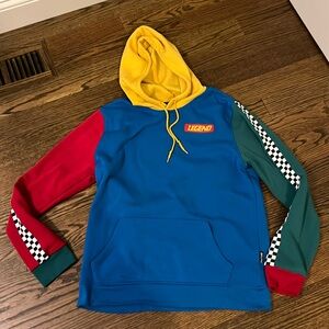 Trademark clothing sz Large color block hoodie- Legend